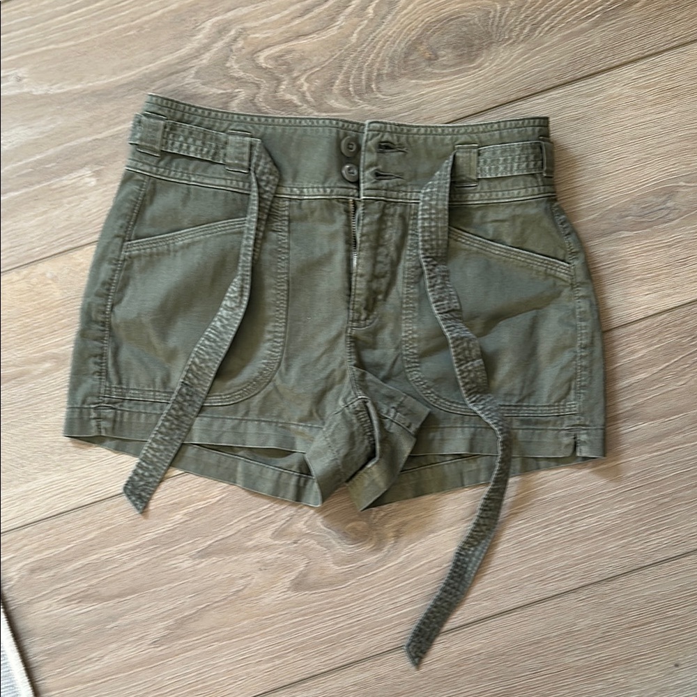 American Eagle Outfitters High Waist Khaki Shorts